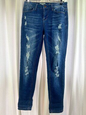 Hippie Laundry Mid Rise Skinny Jeans Women's Size 5 Ripped Jeans